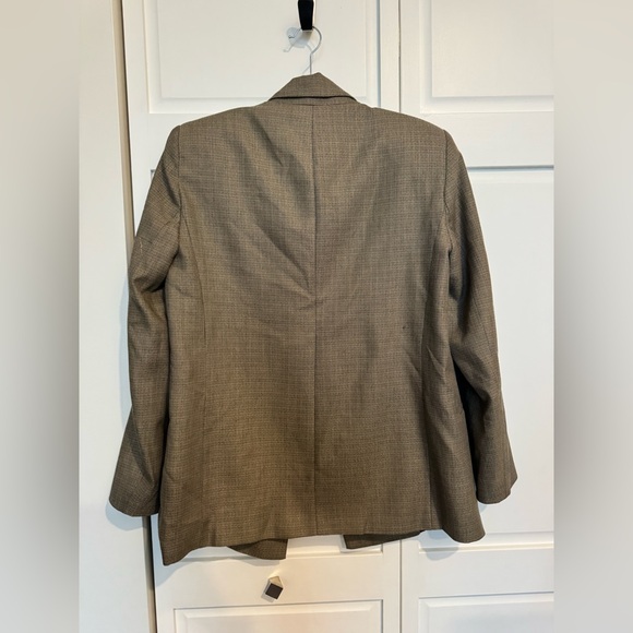 Zara Sand Taupe Double Breasted Blazer w/ Shoulder Pads | Size S | NWOT - Picture 11 of 11